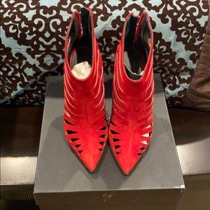 Giuseppe Zanotti Red Cindy Bootie